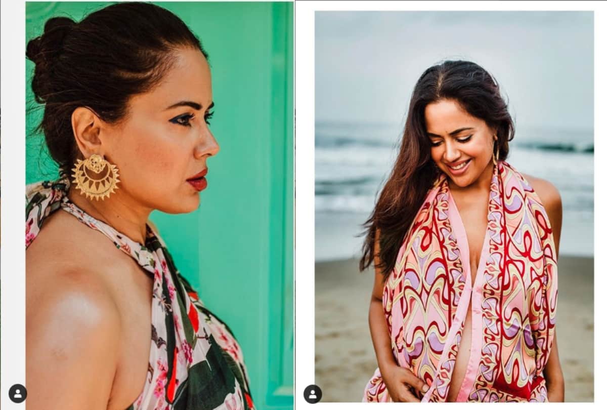 Sameera Reddy nails maternity fashion on Goa holiday