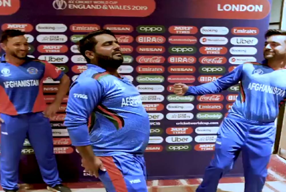 World cup 2019: afganistan team has the most fun after rain against sri lanka