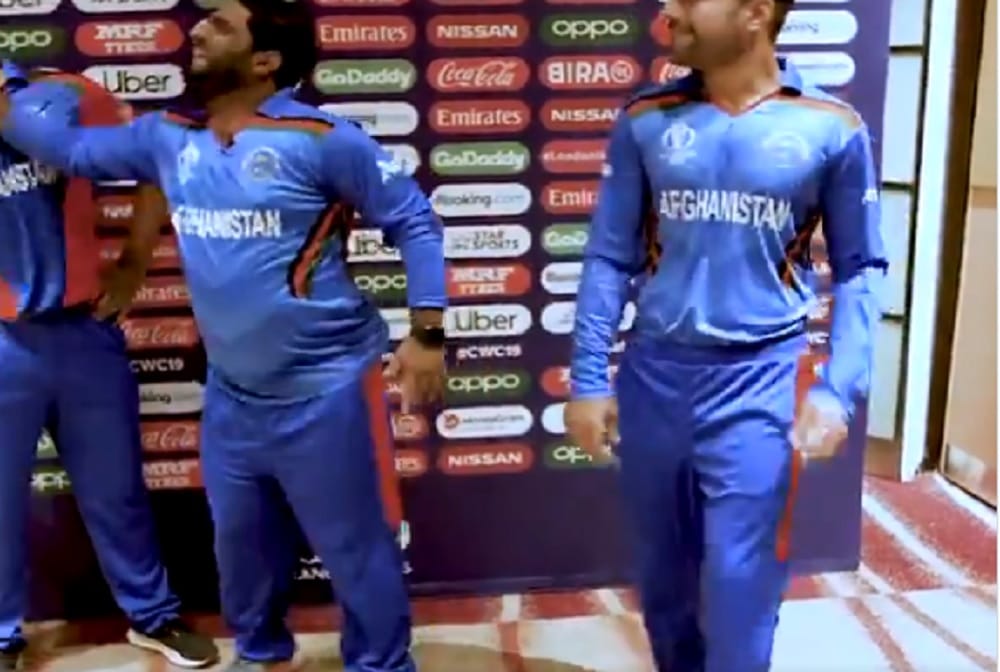 World cup 2019: afganistan team has the most fun after rain against sri lanka