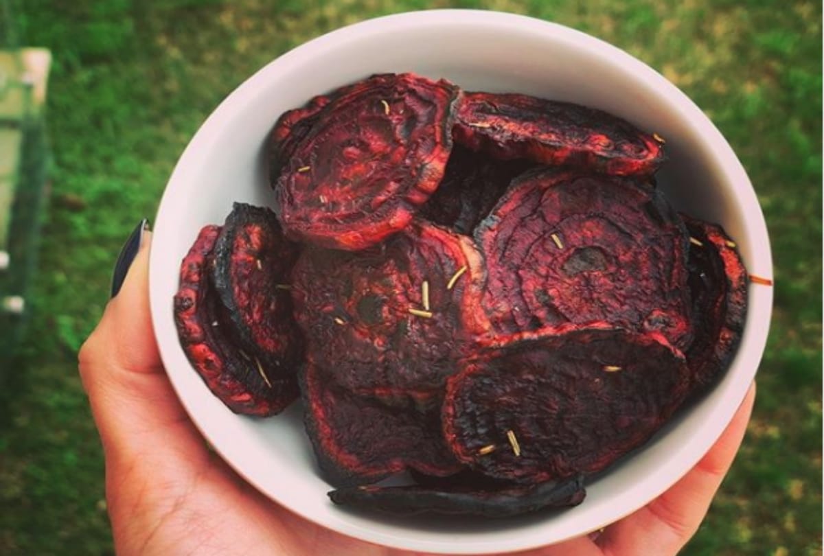 healthy and delicious beetroot chips