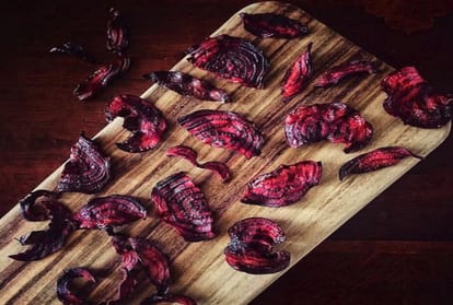 healthy and delicious beetroot chips