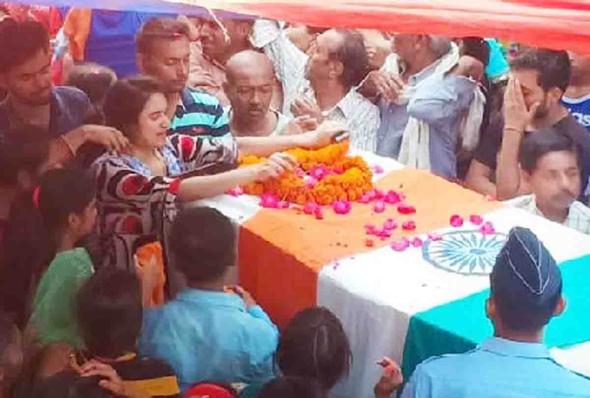 martyr gaurav body reached kanpur