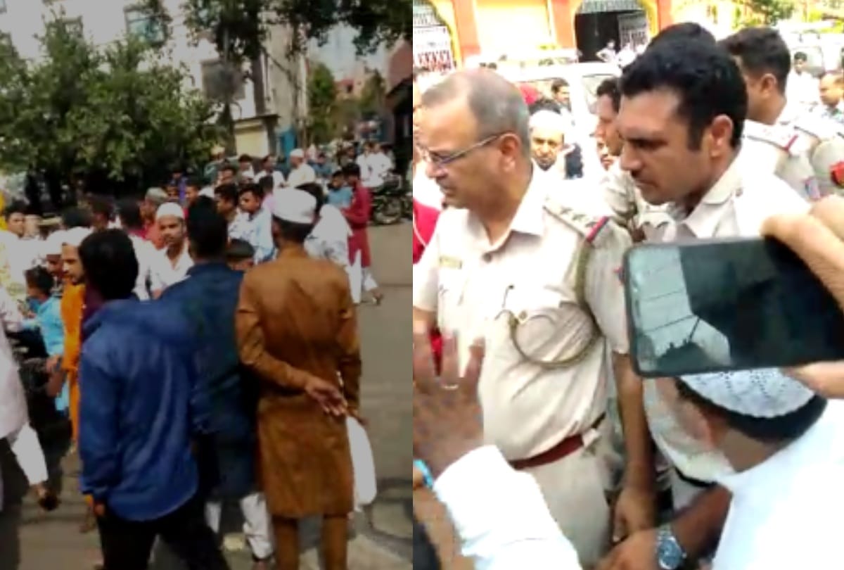 delhi eid 2019 a car hits many returning from namaz atleast three four injured stone pelting