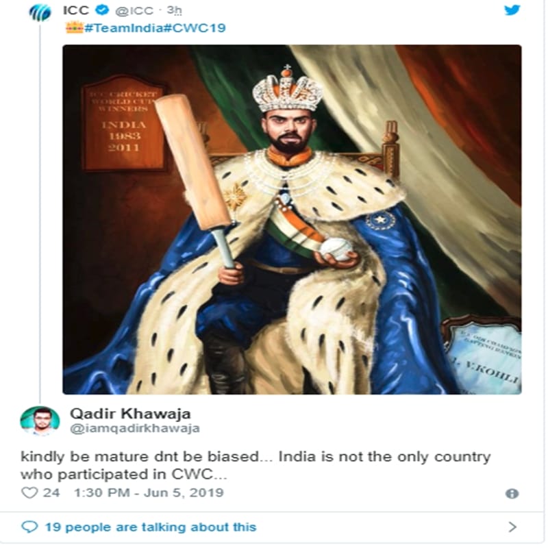 World Cup 2019: ICC shares Virat Kohli picture, fans trolled on social media