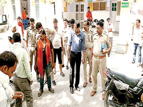 Shot dead in hospital premises, four injured