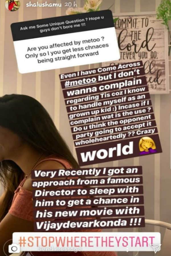 actress shalu shamu revealed a director asked for sexual favour