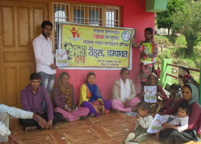 Child Helpline team team reached home in Dakna village