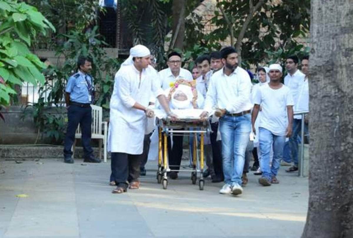 dinyar contractor funeral pics no one big celebrity reached there for final goodbye