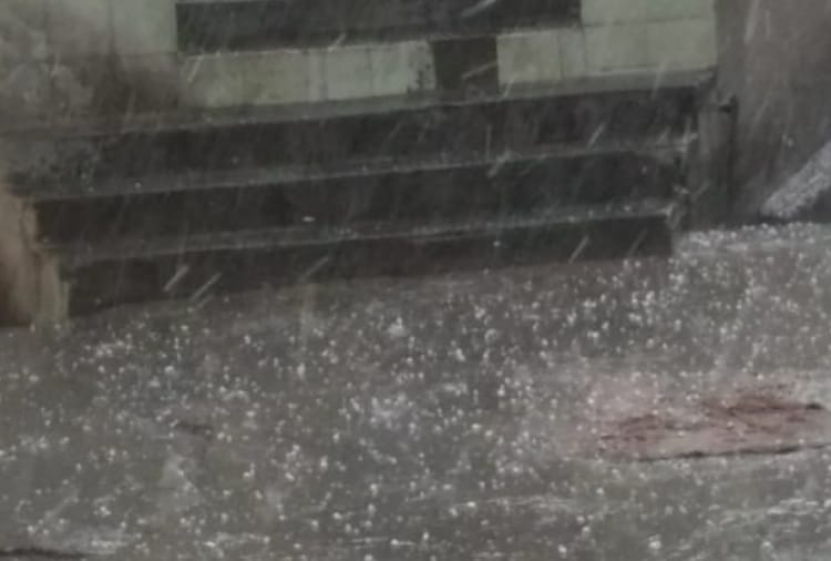 Relief from Hotness after Rain and Hail storm in Kurukshetra