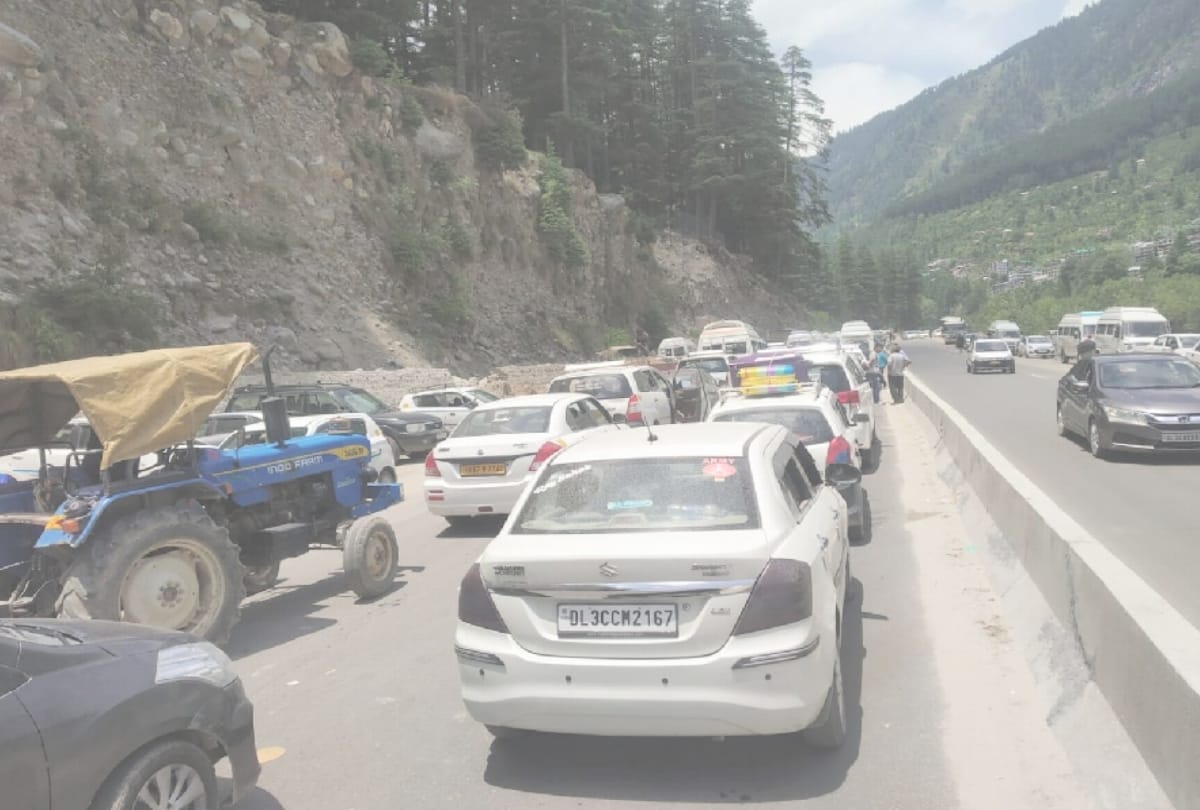 traffic jam became big problem in manali kullu himachal