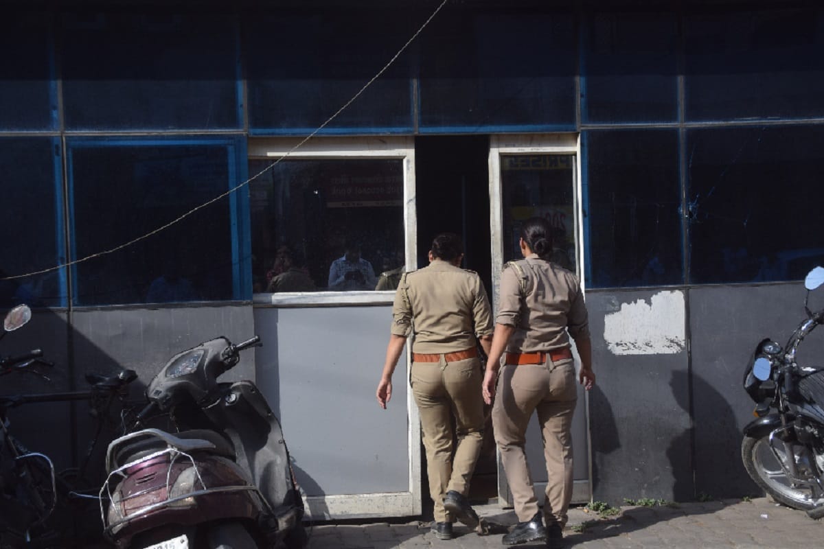 Raids by a company representative and police in Gurgaon in Varanasi
