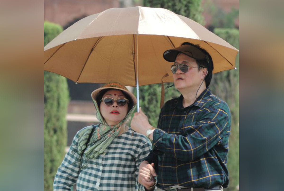 temperature increase weather report up agra in june hot mausam for tajmahal tourist