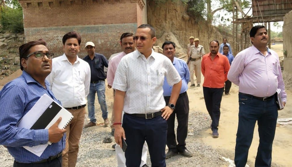 dm inspected amahatghat bridge