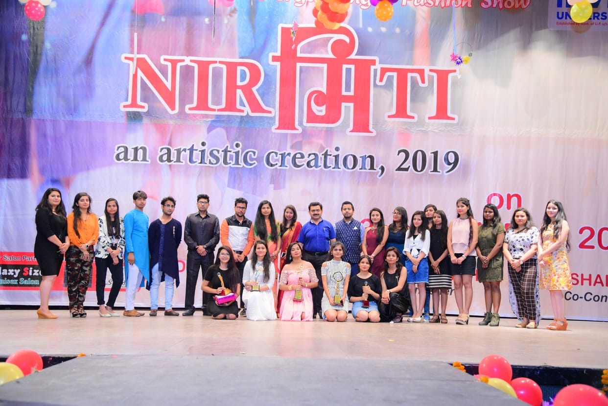 fashion show orgnized at invertis university students took part with encouragemnet