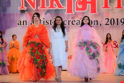 fashion show orgnized at invertis university students took part with encouragemnet