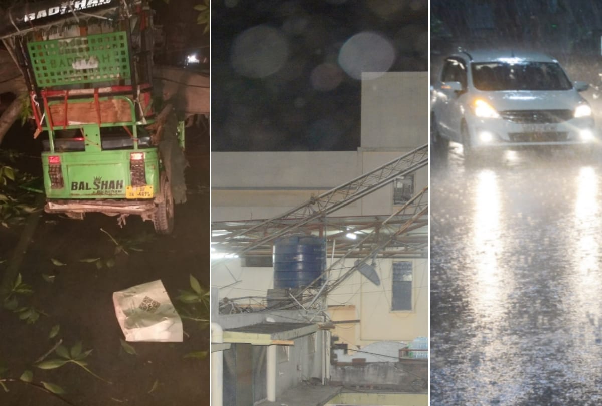 rain and dust storm in lucknow