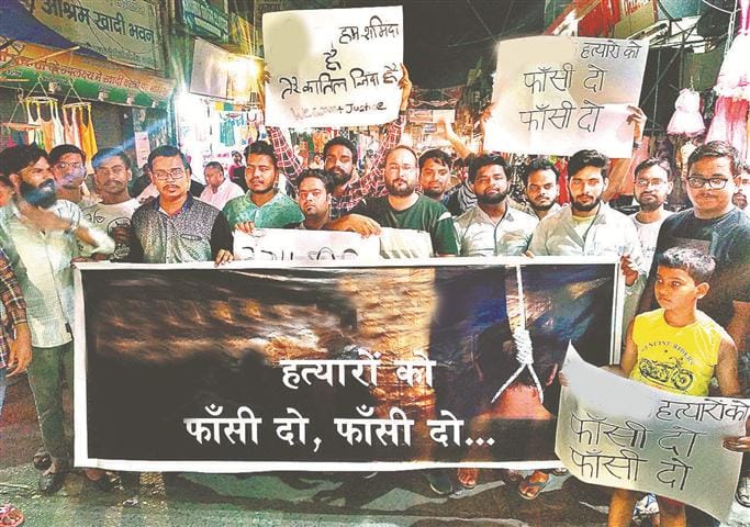 Demand for execution of accused, between gum, anger and crime
