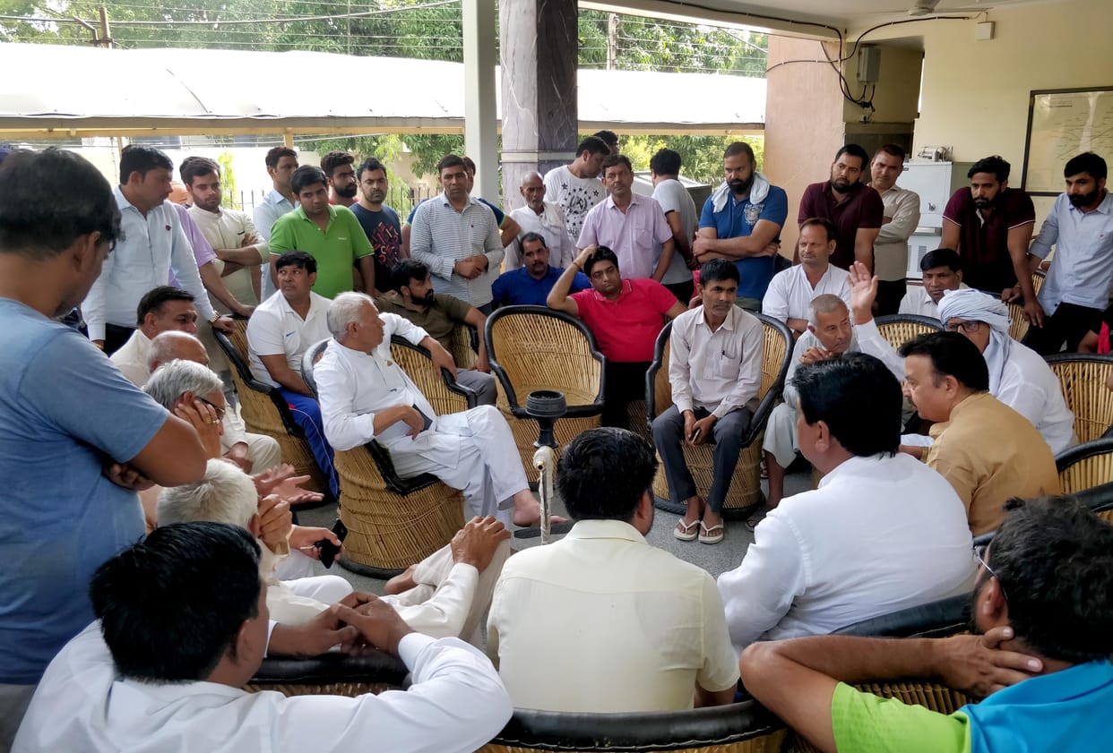Villagers done panchayat against NHAI action
