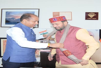 cm jairam thakur met amit shah, prakash javadekar and narender tomer in delhi