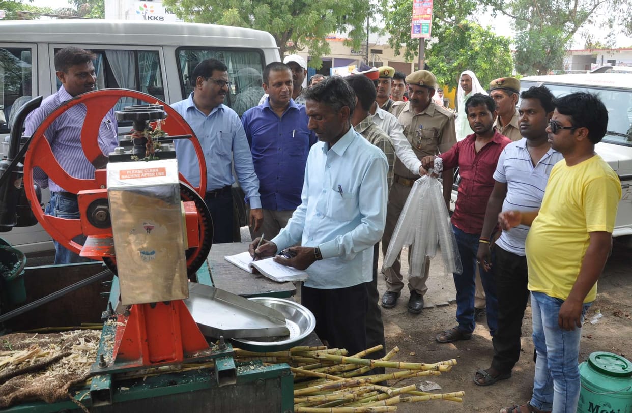 Raids 20 kg polythene seized