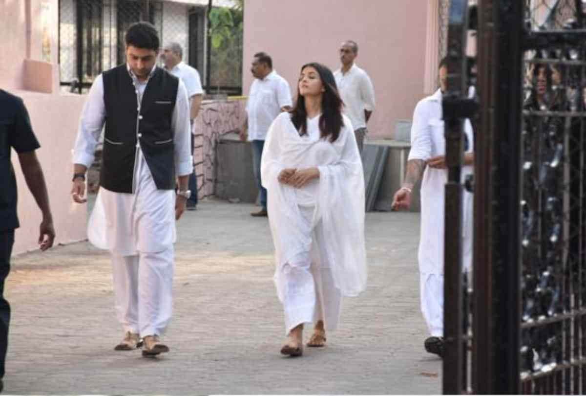 amitabh bachchan secretary sheetal jain funeral aishwarya and abhishek bachchan gave last respect
