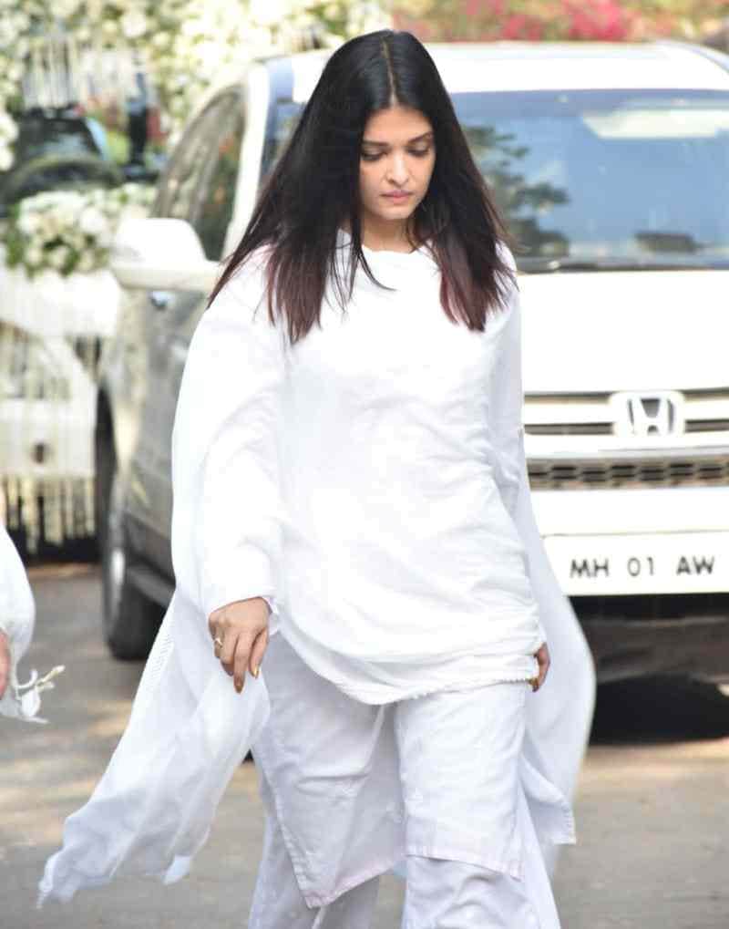 amitabh bachchan secretary sheetal jain funeral aishwarya and abhishek bachchan gave last respect