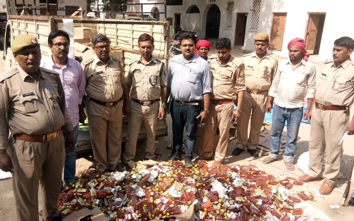 Prayagraj: busted factory of fake liquor making