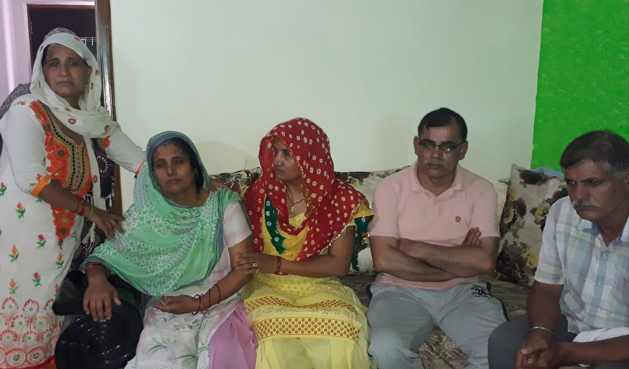 ashish tanwer family back to home  from JORAHAT