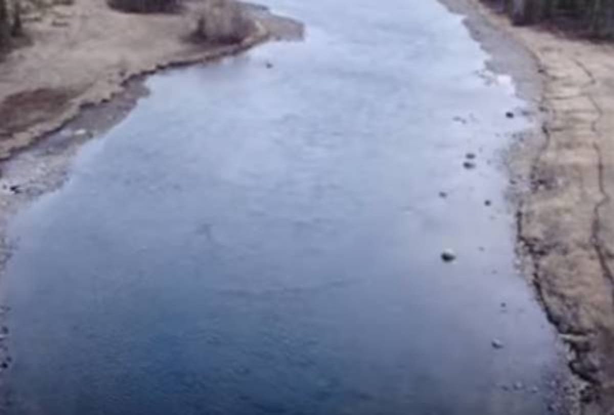 rail bridge disappear in russia photos viral on social media