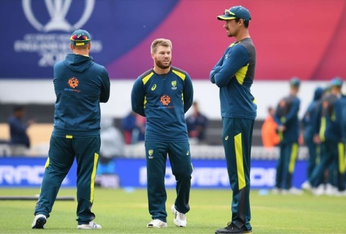 David warner shot hit indian origin bowler during net session before india match in world cup