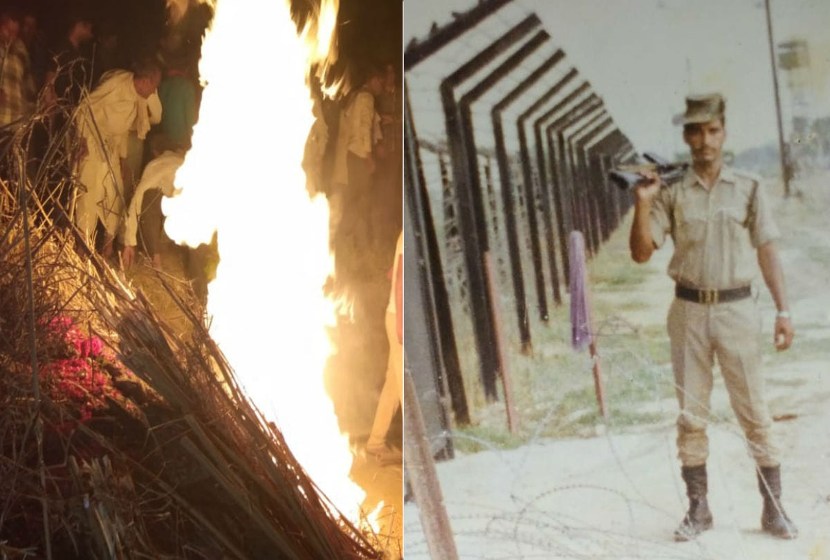Funeral of BSF jawan Ramesh chandra chahar in agra