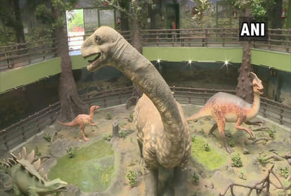 indias first dinosaur museum inaugurated in raiyoli near balasinor
