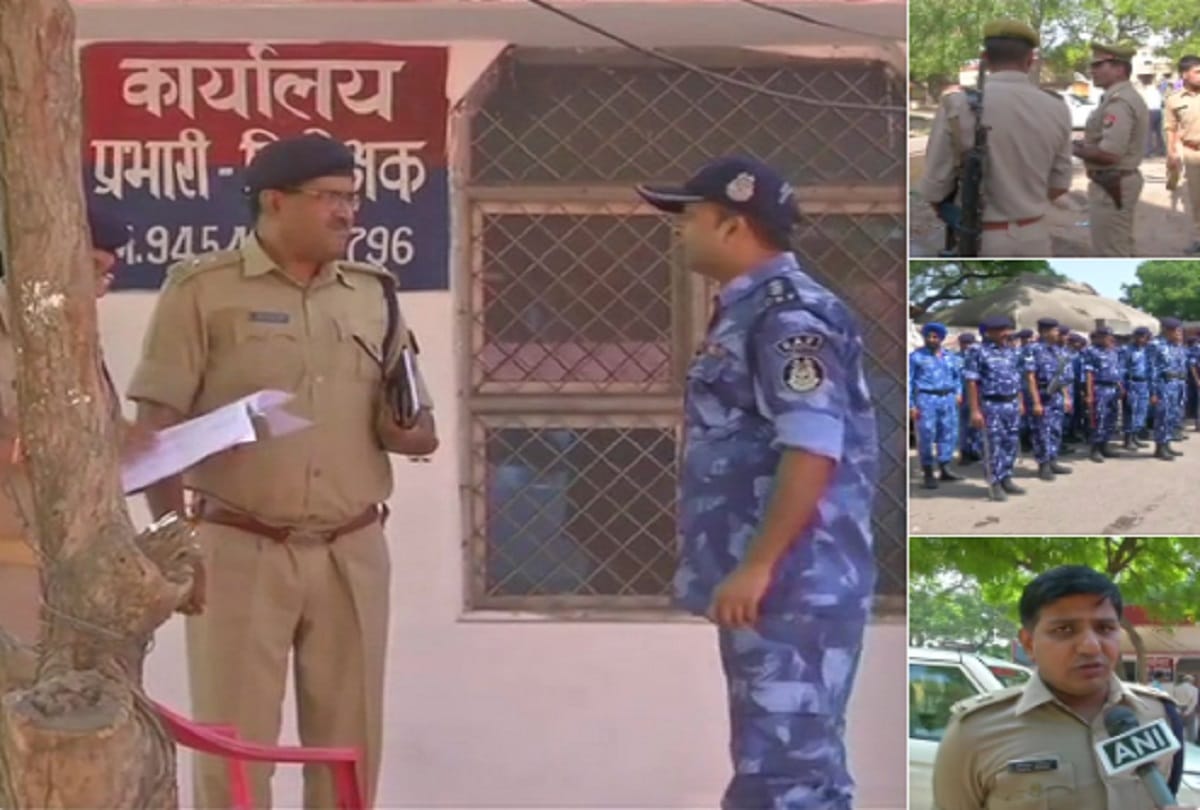 Police deployed in tappal Intelligence agencies have also camped at Aligarh