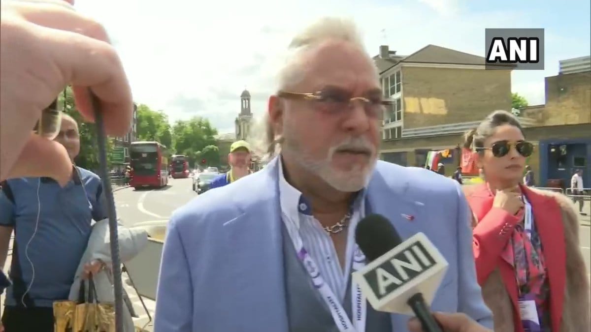 Vijay Mallya spotted at the oval stadium during World Cup 2019 match between India vs Australia