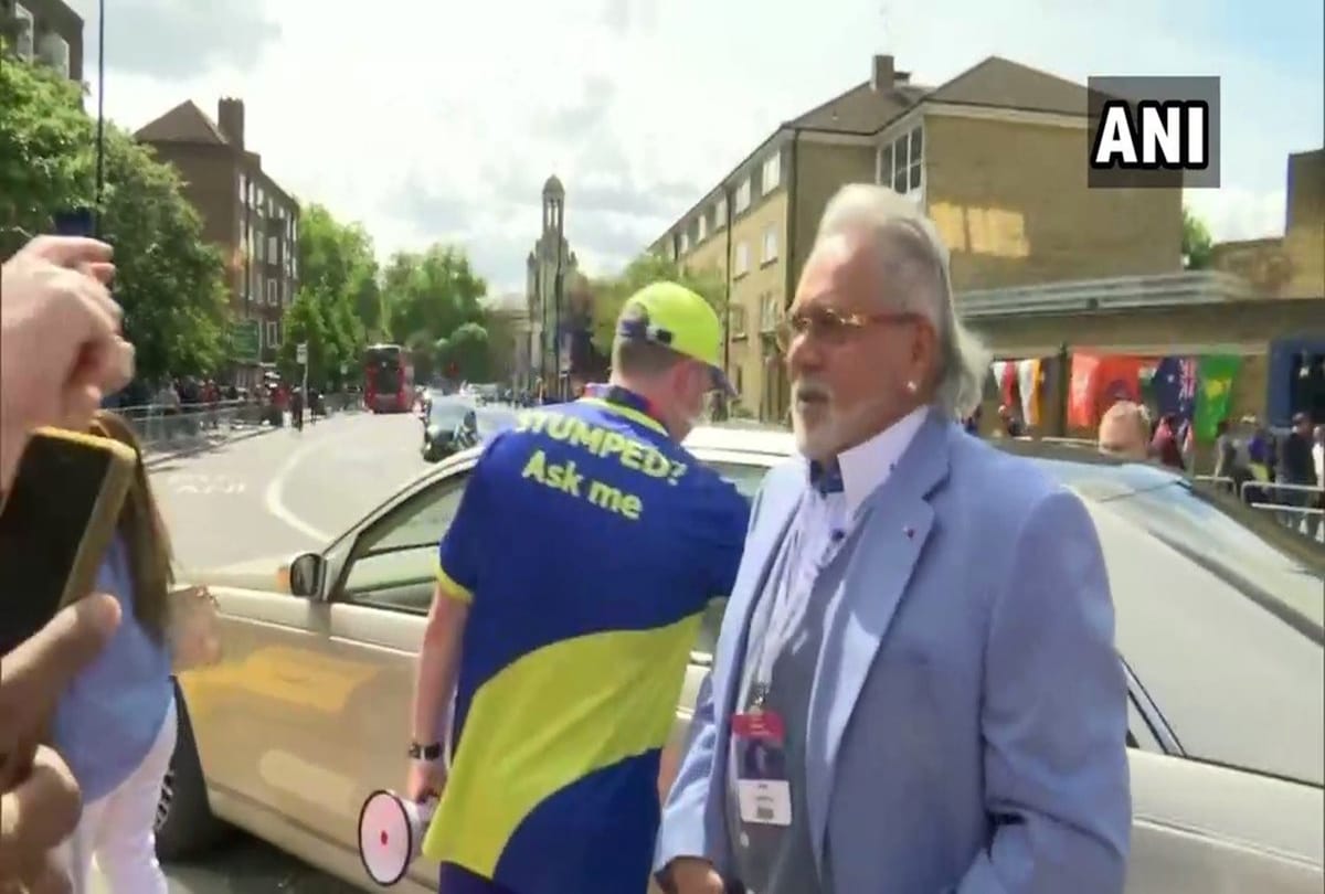 Vijay Mallya spotted at the oval stadium during World Cup 2019 match between India vs Australia