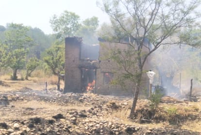 house on fire in chamba and cattle burnt alive in hamirpur