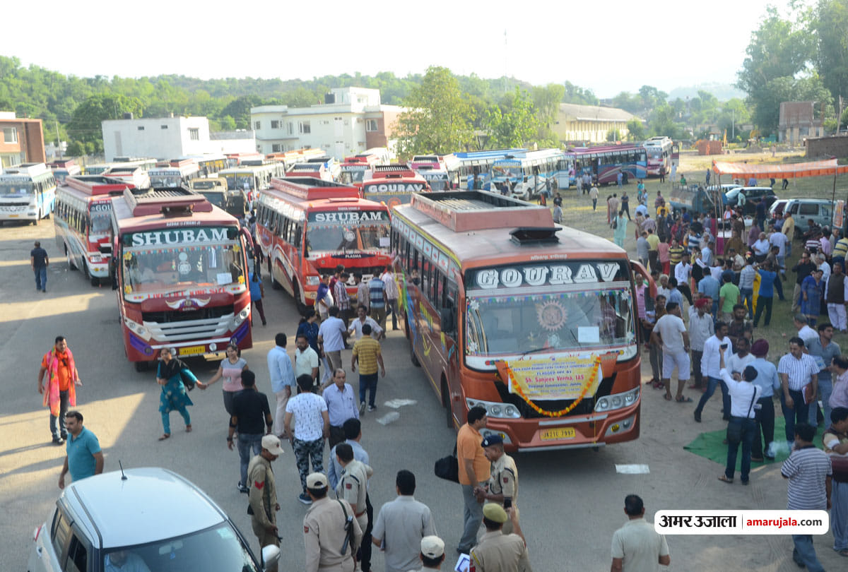 Ksheer Bhawani mela started, pilgrims kashmiri pandit went from jammu