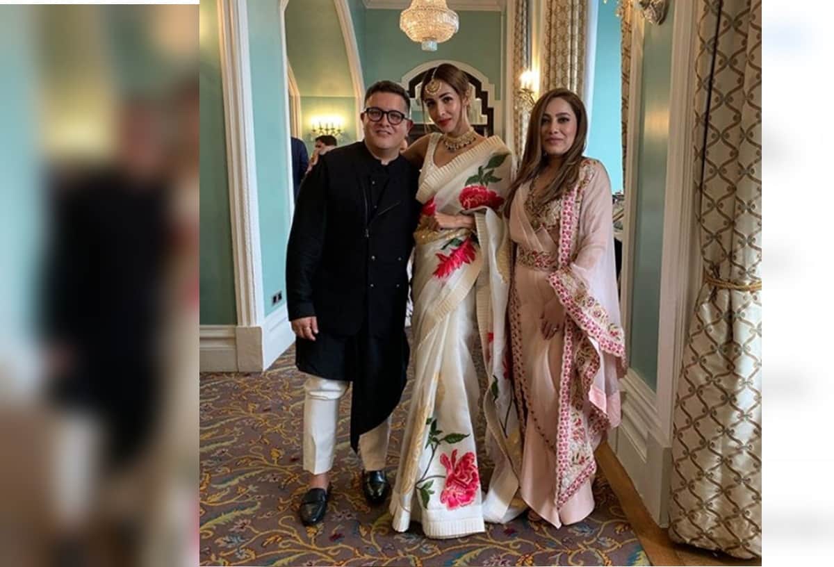 Malaika arora gets trolled For Wearing saree At Sonam Kapoor Party