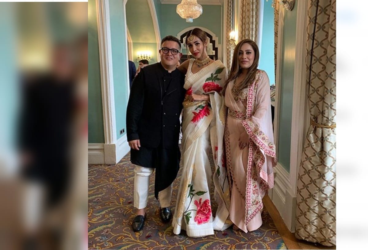 Malaika arora gets trolled For Wearing saree At Sonam Kapoor Party