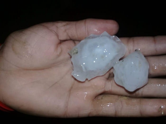 झमाझम बारिश के साथ  ओलावृष्टि