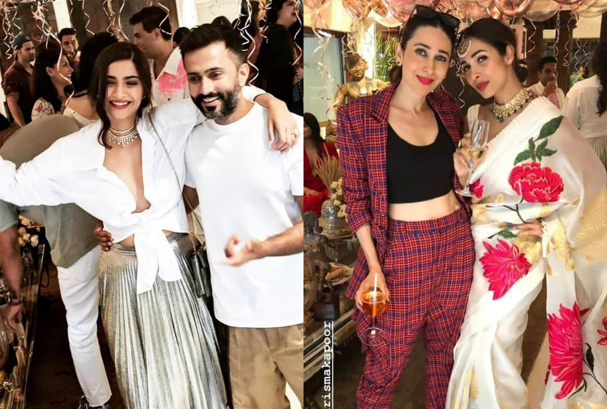 sonam kapoor birthday bash  malaika arora arjun kapoor jhanvi kapoor ananya panday