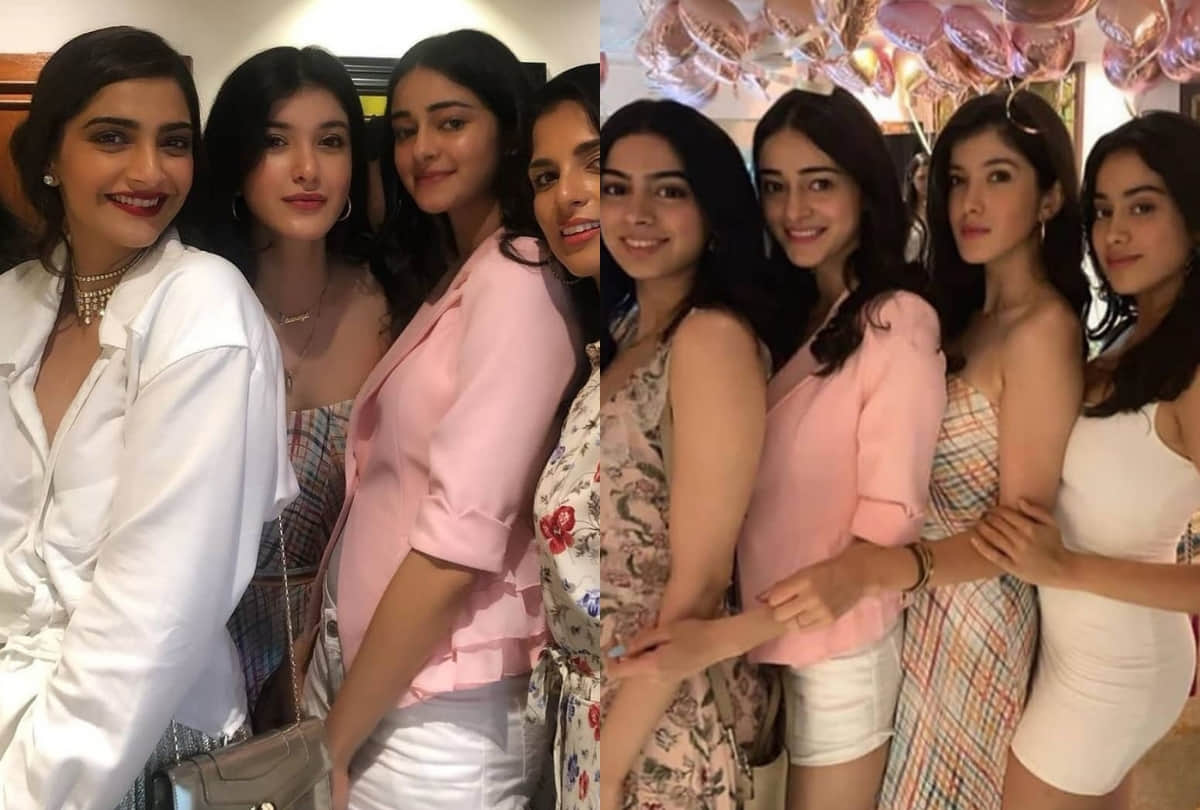 sonam kapoor birthday bash  malaika arora arjun kapoor jhanvi kapoor ananya panday