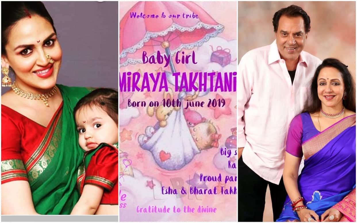 Esha Deol and Bharat Takhtani welcomed a baby girl Miraya