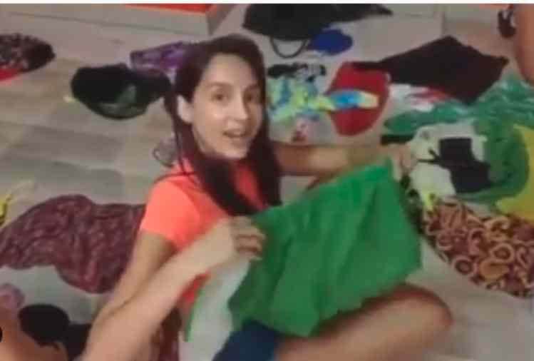 salman khan actress nora fatehi selling clothers in bangkok local market