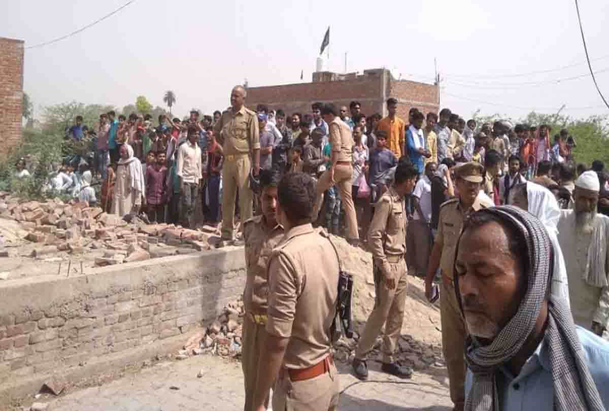 blast in a house at auraiya one woman died and two injured