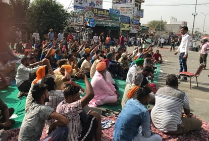 Public Protest against punjab government  on fatehveer singh death, rescued from borewell in sangrur