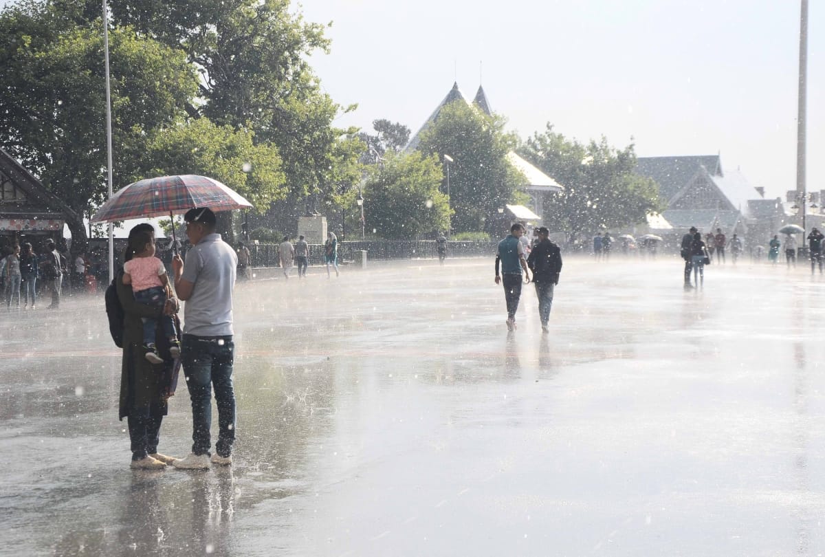 rainfall storm and hailstorm warning in Himachal for three days