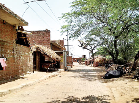 The village is transformed into a cantonment between gum and anger