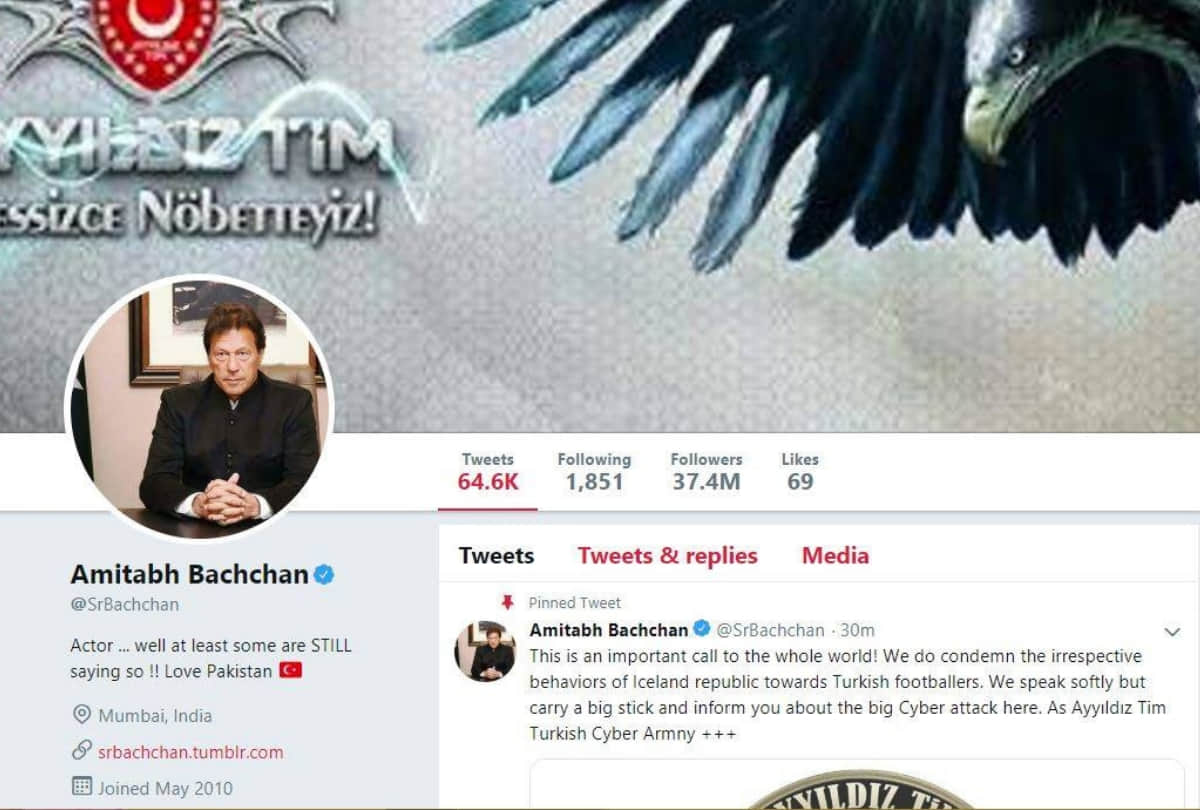 Who hacked Amitabh Bachchan Twitter account
