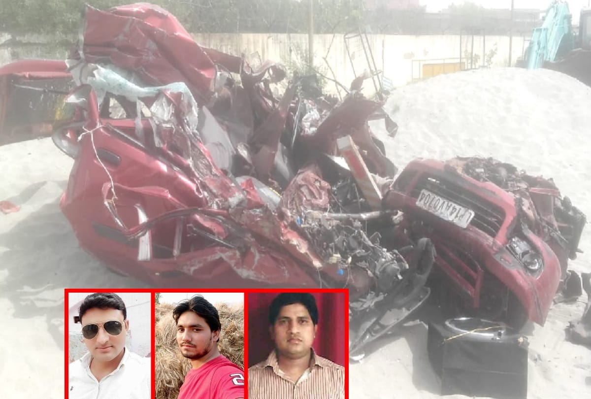 big road Accident on yamuna expressway three dead